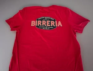 Italian EATALY Roof Top BIRRERIA New York City Red T Shirt, Adult Small - Picture 1 of 8