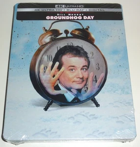 GROUNDHOG DAY 4K UHD 2-DISC BLU-RAY STEELBOOK OVP SEALED (LESEN) MURMELTIER - Bild 1 von 4