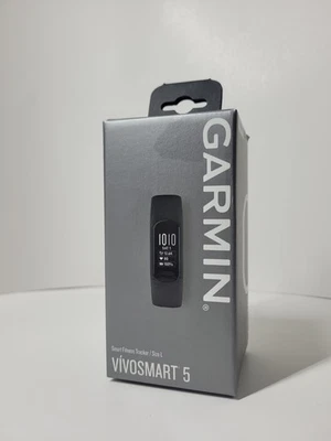 NEW! Garmin Vivosmart 5 Size L Fitness & Heart Activity Tracker GPS Smart Watch - Image 1 of 4