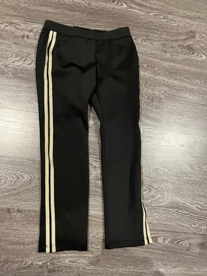 Pantalones deportivos Pam & Gela metálicos a rayas laterales esmoquin negro dorado talla mediana Foto 1 de 4