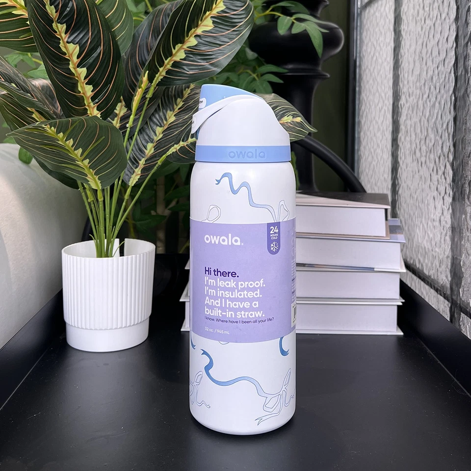 owala 32 унций соломенной воды бутылка слой пятна стали термальная кружка sport. - Изображение 1 из 4