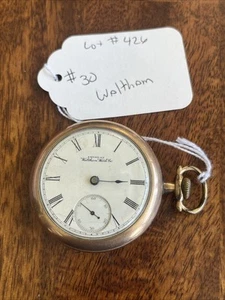Waltham Antique 1883 Pocket Watch Size 18s 17Jewels GF ( Needs Work ) - Picture 1 of 21