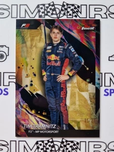 2024 Topps Finest F1 F3 Tim Tramnitz Uncommon Gold Refractor 25/25 #149 - Foto 1 di 2