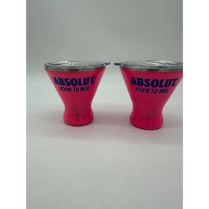 Vasos marca Absolut Vodka Brumate Margtini 4" juego de 2 10 oz rosa - Imagen 1 de 7
