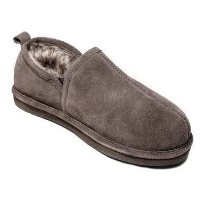 Zapatilla cómoda de piel de oveja Bear Paws para hombre con apoyo gamuza chocolate - 12 Foto 1 de 4