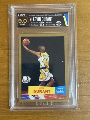 HGA 9 2007-08 Topps 1957-58 Variación Oro #112 Kevin Durant 876/2007 Foto 1 de 4