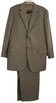CORNELIANI Brown Extra Fine Virgin Wool Suit Italy Made EU56L US46L Spencer - Image 1 of 4