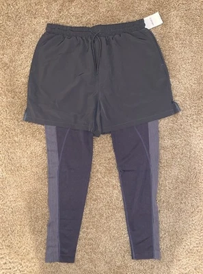 Pantalones Cortos para Correr Forever 21 Para Hombre con Leggings Incorporados Gris Oscuro Talla Grande NUEVO Foto 1 de 4