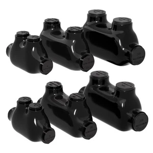 VBOATPAT 6 Pack 2 Port Inline Splice Connector Aluminum Wire Connectors Slott... - Picture 1 of 6