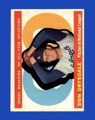 1960 Topps Set-Break #570 Don Drysdale como excelente *GMCARDS* Foto 1 de 2