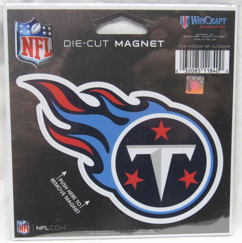 NFL Tennessee Titans 4 inch Auto Magnet Die-Cut Logo by WinCraft Cover