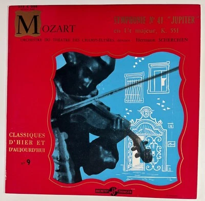 Mozart Symphonie N°41 "Jupiter" H. Scherchen LP 33 rpm 25cm 10" DUCRETET THOMSON - Photo 1/4