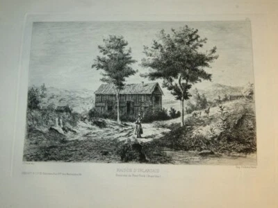 Léandre LUCE (Doullens XIX) GRAVURE EAU FORTE ORIGINALE NEW YORK AMERICA LALANNE - Photo 1/4