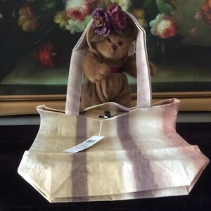 NWT Eileen Fisher WOMEN'S NATURAL-DYED ORGANIC COTTON CANVAS TOTE Bag - Picture 1 of 7