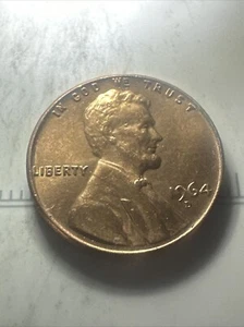 1964 Lincoln Penny - D Mint Mark - 'L' from Liberty on Edge Error -RARE!- - Picture 1 of 3