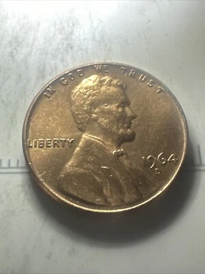 1964 Lincoln Penny - D Mint Mark - 'L' from Liberty on Edge Error -RARE!- - Image 1 of 3