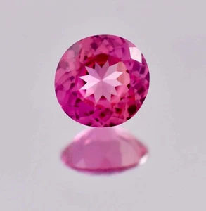 8 x 8 MM 2.00 Ct 100% Natural Ceylon Pink Spinel Perfect Round Cut LooseGemstone - Picture 1 of 6