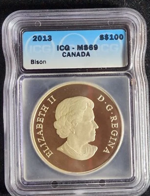 2013 Canada $100  -The BISON  - ICG MS69. OUR T3848 - Image 1 of 4