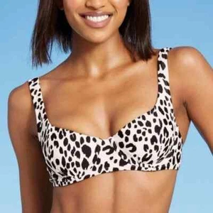 Damen Bügel Bikini Oberteil - Kona Sol Animal Print Gr. S - Bild 1 von 1