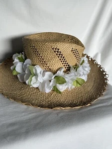 Vtg Hawaiian 100% Lauhala Hat- Papal’e 24” - Picture 1 of 8