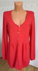 Gudrun Sjöden Cardigan Woman's Size L Soft Lambswool Pink Coral Red