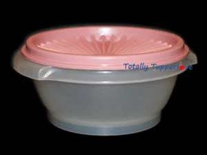Tupperware Servalier Bowl 10 oz. Instant Accordion Seal Dusty Rose Pink Vintage - Picture 1 of 2