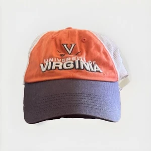 Vintage University Virginia Cavaliers Orange Blue Snap Back Hat Men’s - Picture 1 of 14