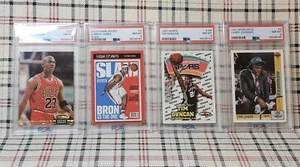 4x PSA 8 92 Jordan TSC - 91 Johnson UD RC - 97 Hoops Duncan RC - 20 Bron Slam - Bild 1 von 8