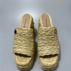 Stella McCartney hellbraune Pantoletten mit Webstruktur - Bild 1 von 10