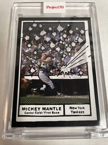 2021 TOPPS PROJECT 70 #77 Mickey Mantle 1961 by Joshua Vides PR 9298 In Hand - Picture 1 of 3
