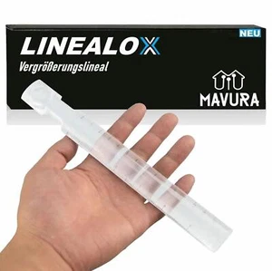 LINEALOX regla de lectura barra de lectura ayuda de lectura regla de aumento regla de lupa Lp-2 + 4x - Imagen 1 de 6