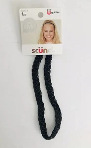 Scunci Braided Beaded Headband 1 pc Blue/Gray 38214-A - Picture 1 of 2