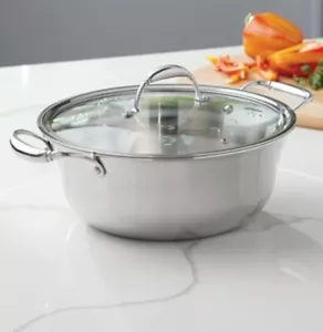 PRINCESS HERITAGE® TRI-PLY STAINLESS STEEL 6-Qt Dutch Oven 5720 FACTORY SEALED - Picture 1 of 6
