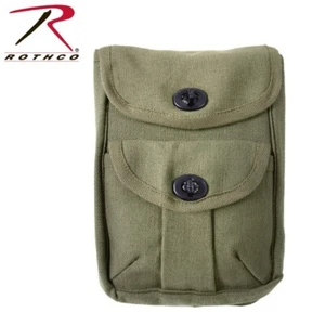 Canvas 2-Pocket Ammo Pouches - Olive Drab - Picture 1 of 1