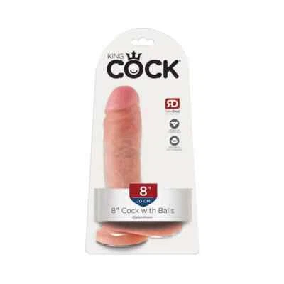 King Cock 8" Polla con Bolas - Consolador Realista Dong Foto 1 de 4