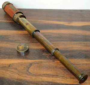 Antique Finish Nautical Maritime Spyglass Victorian Brass Telescope 24 inch work - Picture 1 of 10