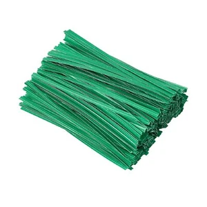 1000 Pcs 5 Inch Green Paper Twist Ties for Party Cello Candy Coffee Treat Bags - Picture 1 of 4