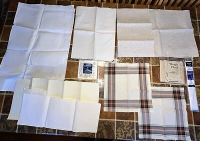 Lot multiple yds/11 pcs, ~2.5lb, unused cross stitch aida cloth, Charles Craft,+ - Image 1 of 4