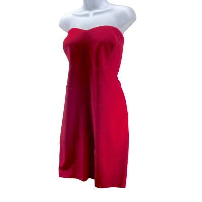 Torrid Strapless Dress Plus Size 22 Red Sweetheart Ponte Sheath Bodycon New - image 1 of 4