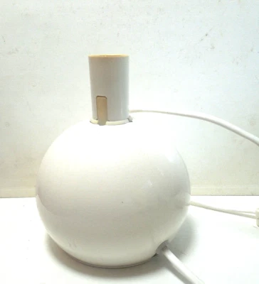 Vintage IKEA TYP B 401 kleine Tischlampe creme Kugelform E 14 Kunststoff - Bild 1 von 3