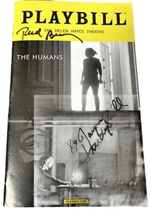 The Humans Playbill 2016 Autogramme von Reed Birney und Jayne Houdyshell Tix Stub - Bild 1 von 4