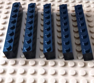 Lego Ladrillo 1x8 Ladrillos Negros Piezas de Construcción Vendidas en Lotes de X5 NUEVO - Imagen 1 de 1