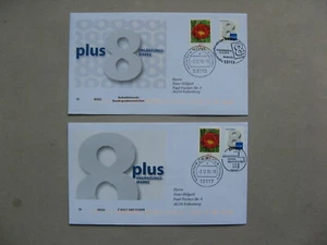 GERMANY BRD, 2x FDC cover 2015, additional postage value 8 c. canc. Bonn +Berlin - Picture 1 of 1