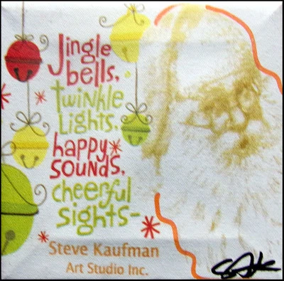 Steve Kaufman Jingle bells Бесплатная доставка холст вручную подписанный сделать предложение - Изображение 1 из 3