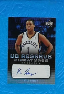 KYLE LOWRY 2006-07 UD RESERVE SIGNATURES AUTOGRAPH #RA-KL KYLE LOWRY ROOKIE YEAR - Picture 1 of 2