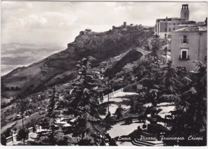 ENNA - PIAZZA FRANCESCO CRISPI - VIAGG. 1956 -86075- - Picture 1 of 1