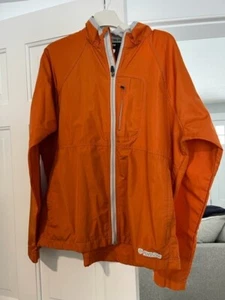 Pearl Izumi Mens Orange Jacket Size L Front Zip - Picture 1 of 4