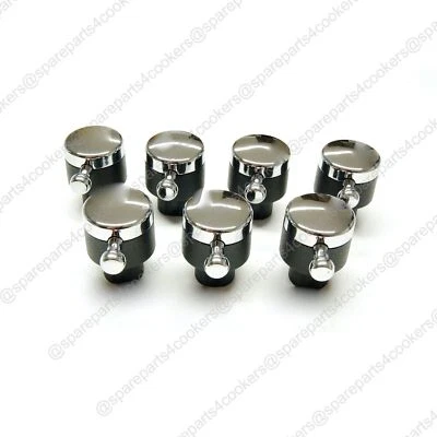 RANGEMASTER Rammemaster klassischer Herd und Grill Chrom Steuerknopf P051345 6 mm x 7 (VOLLSTÄNDIGES SET)