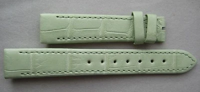 GENUINE FRANCK MULLER WATCH ALLIGATOR STRAP BAND MINT GREEN 16 mm 16/14 mm NEW - Image 1 of 4
