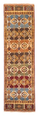 Vintage Hand-knotted Runner Rug 2'4" x 8'5" Traditional Oriental Wool Carpet - Image 1 of 4